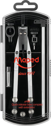 COMPAS MAPED BIGOTERA TECNICA DE METAL CON EXTENSION 5 PZAS | 1 UNIDADES | (MAPED)